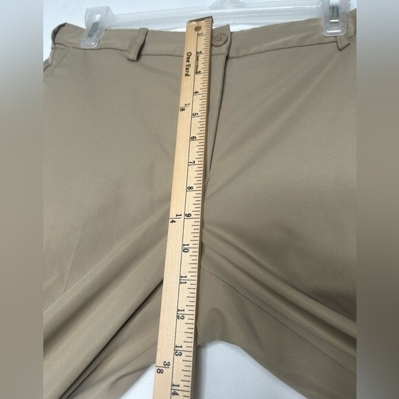 Lands’ End Outfitters Women’s Khaki Tan Beige Solid Straight Leg Stretch Size 8 - Picture 6 of 17